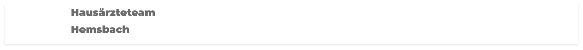 Hausärzteteam   Hemsbach